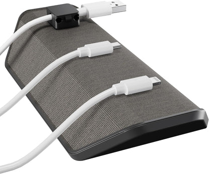 Viral Vault Magnetic Cable Holder — Weighted Base & 3 Magnetic Cable Clips