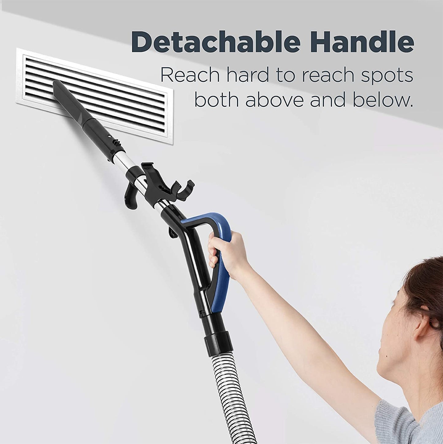 Eureka Powerspeed Lightweight Upright Vacuum Cleaner for Carpet and Hard Floor, Powerful Bagless Upright Vacuum Cleaner for Home Pets, NEU181A, Blue