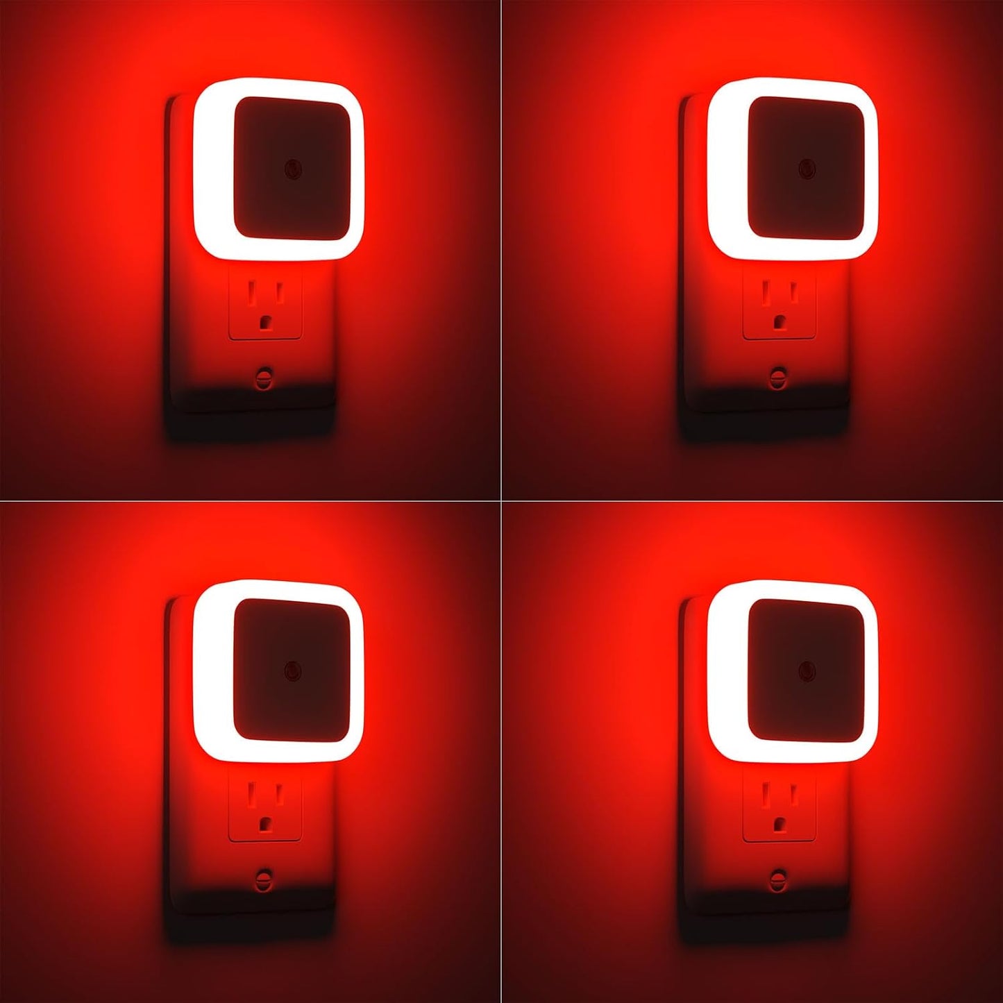 Sujeet Night Light, Night Lights Plug into Wall 4-Pack, Nightlight Plug in Night Lights, Dusk to Dawn Night Lamp Led Night Light for Bedroom, Bathroom, Hallway Warm White