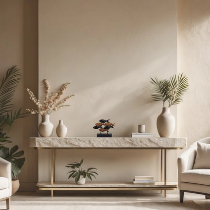 Macaulay School of Fish Sculpture Solid Acacia Wooden Sculpture 10 Inch Nature Sculpture Handmade Home Decor