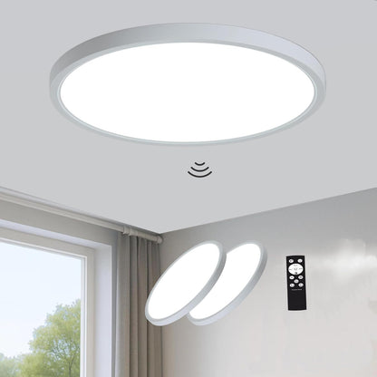 ZCHYLED 12-Inch Motion Sensor Ceiling Light – 2400LM Dimmable LED with Remote