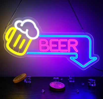 Man Cave Neon Signs Man Cave Neon Lights Sign USB Powered Dimmable LED Light for Bedroom Game Room Bar Pub Club Wall Decor Party