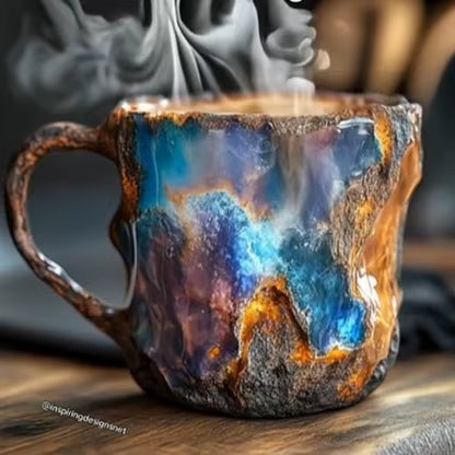 Mineral Crystal Coffee Mugs Resin Gift. Mineral Crystal Coffee Mugs Tumbler