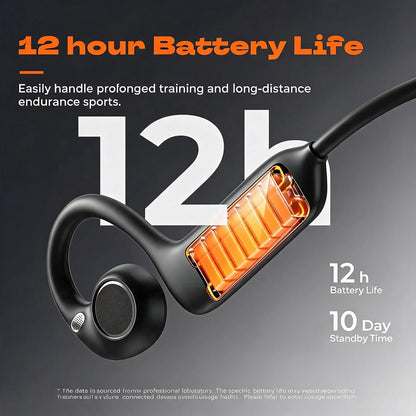 E12 Bone Conduction Headphones with Camera, Open-Ear, Comfort Fit, Hi-Fi | Hands-Free POV Camera, AI Translation & Smart Conversation, Wireless Bluetooth Sport Earphones with App for Running & Travel