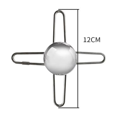 Stainless Steel Espresso Coffee Ice Cube Ball Whiskey Chilling Stone with Holder Reusable Cooling Coffee Tool