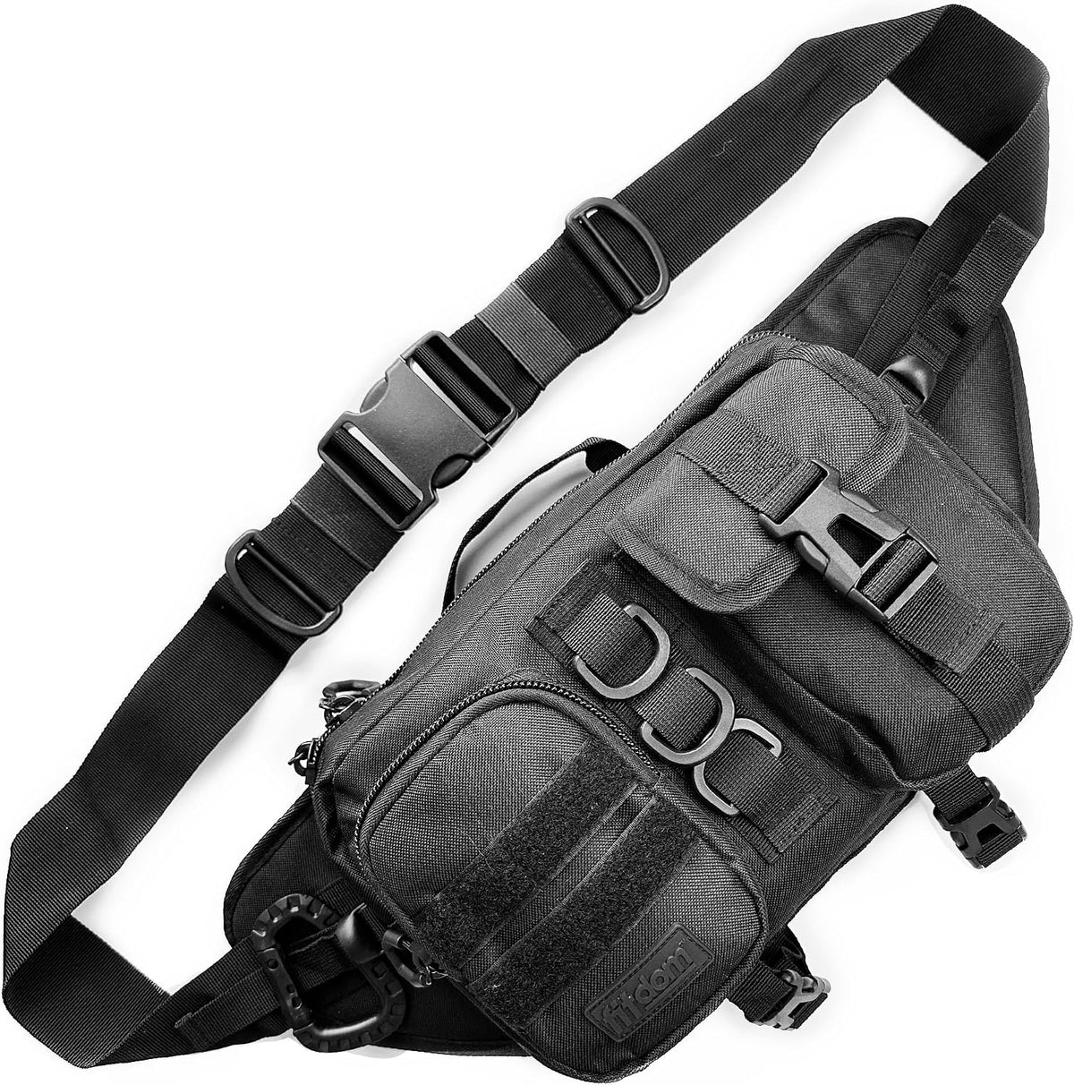 Fitdom Tactical Everyday Sling Bag – Heavy-Duty EDC Crossbody Bag with MOLLE Webbing