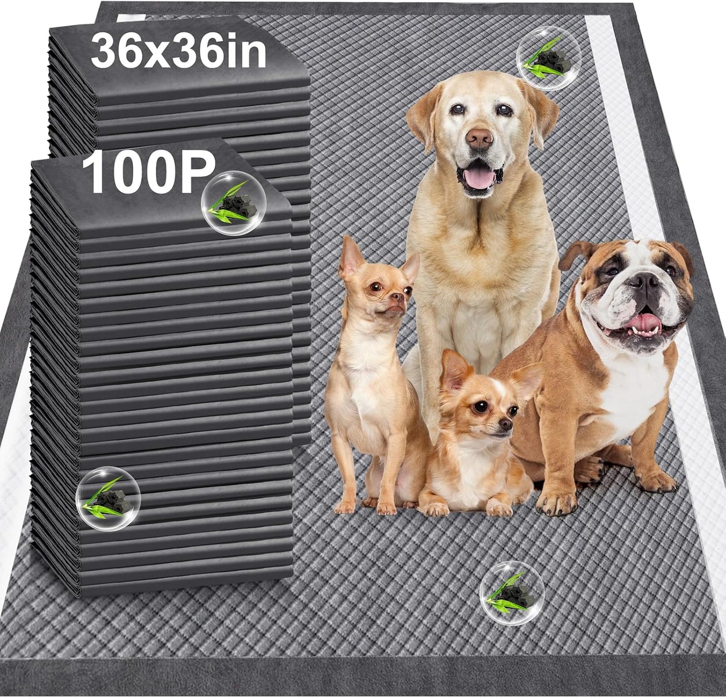 **Vault Pet Finds™ Ultra Absorbent XXXXL Dog Training Pads – 36" x 36" Jumbo Disposable Pee Pads, Heavy Absorbency, Leak-Proof, Quick-Dry for Dogs, Cats & Rabbits (30 Count)**