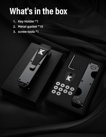 Viral Vault Compact Metal Key Organizer — Holds 8–10 Keys