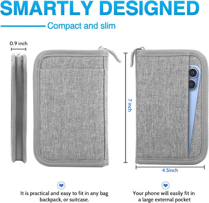 Viral Vault Leather Passport Holder — Genuine Leather, RFID Blocking & Air Tag Holder