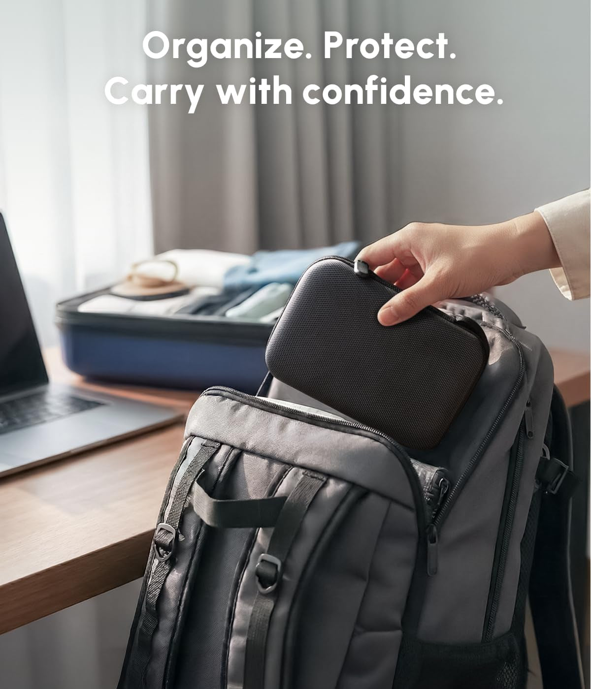 Viral Vault Wireless Charger Travel Case — Hard-Shell Organizer for Hicober 3-in-1 Charging Station