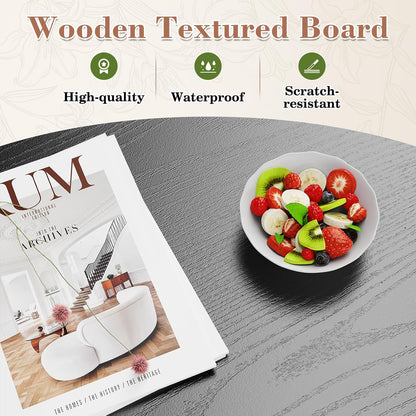 OLIXIS Wood Lift Top Coffee Table with Hidden Compartment and Large Storage Shelf, Lift Tabletop Dining Center Table for Home Living Room Office, Black