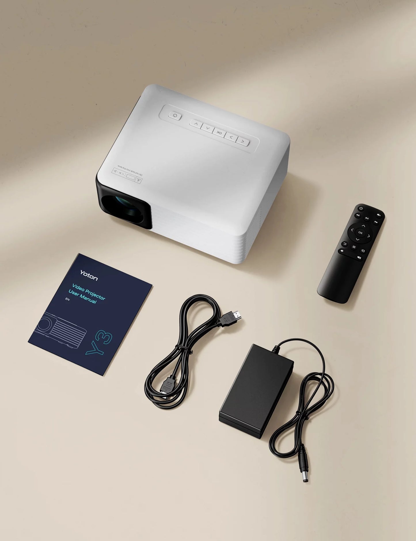 YT Mini Projector 1080P Supported,4000 Lumens LED 3.0 Outdoor Theater, 60000HRS Lamp Life,Black