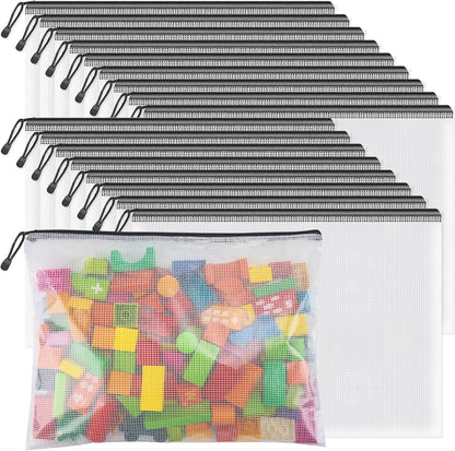 18-Pack Clear PVC Zipper Storage Bags – Large Reusable Organizer Pouches