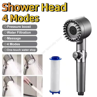 Vault Pressure Pro™  Shower Head Kit / High Pressure Shower Head High Pressure Bathroom Shower 3Mode Adjustable Spray with Massage Water Filter 2026