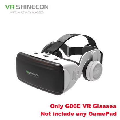 Virtual Reality VR Glasses IMAX Huge Screen 3D Glasses Google Cardboard Box VR Helmet for 4.5-6.53" Phone,Support Game Joysticks