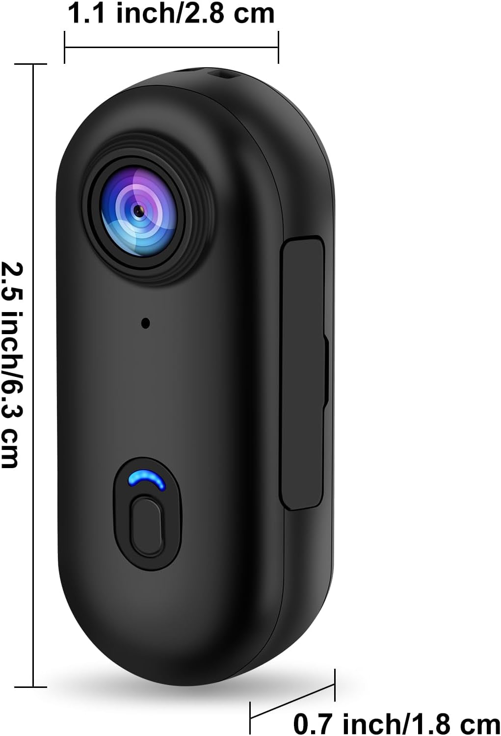 I3 4K Thumb Action Camera, Tiny Size, Mount Anywhere, Small Body Camera