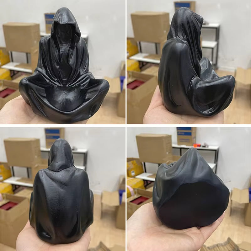 Nordic Ghost Wizard Candle Holder Creative Resin Niche Creative Ornament Halloween Ghost Party Atmosphere Decoration