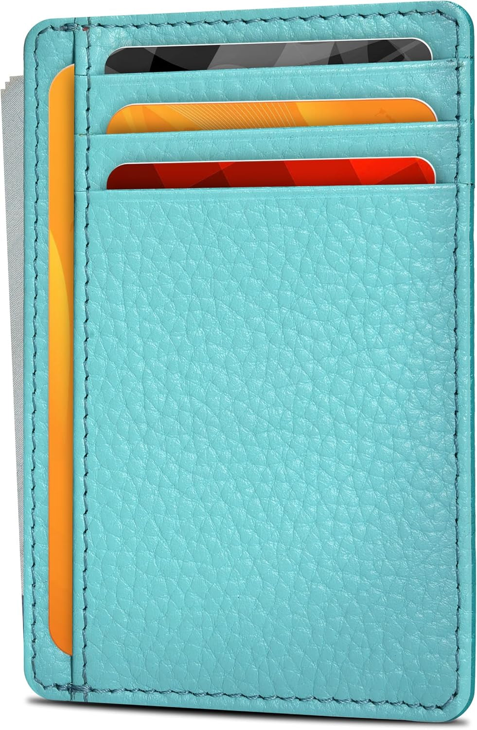 Viral Vault Slim Leather Wallet — Minimalist RFID-Blocking Front Pocket Card Holder