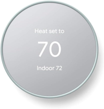 Google Nest Thermostat - Smart Thermostat for Home - Programmable Wifi Thermostat - Snow