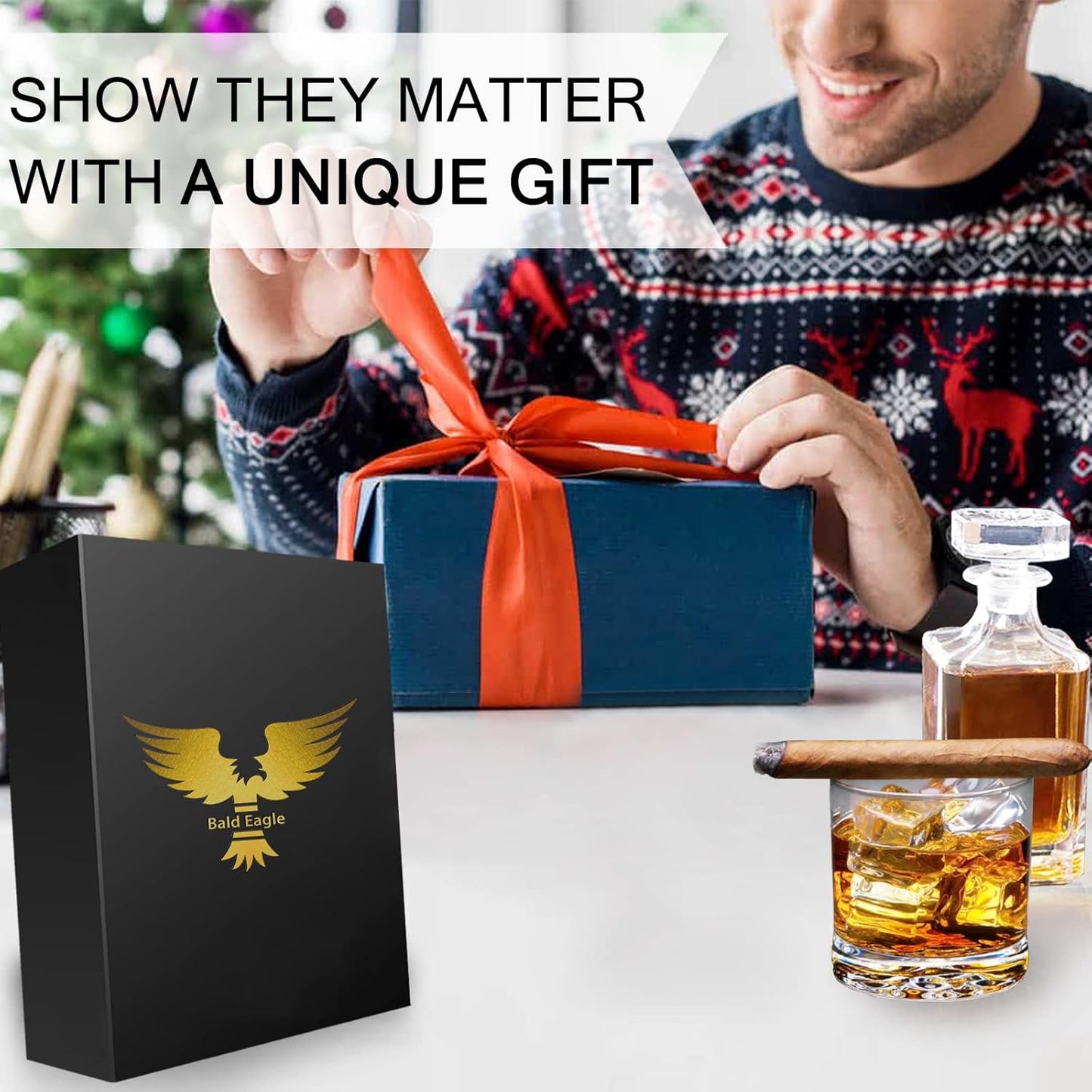 Handmade Cigar Humidor, Cedar Cigar Desktop Box with Humidifier and Hygrometer, Glass Top for 25 Cigars (20-25 Cigars)