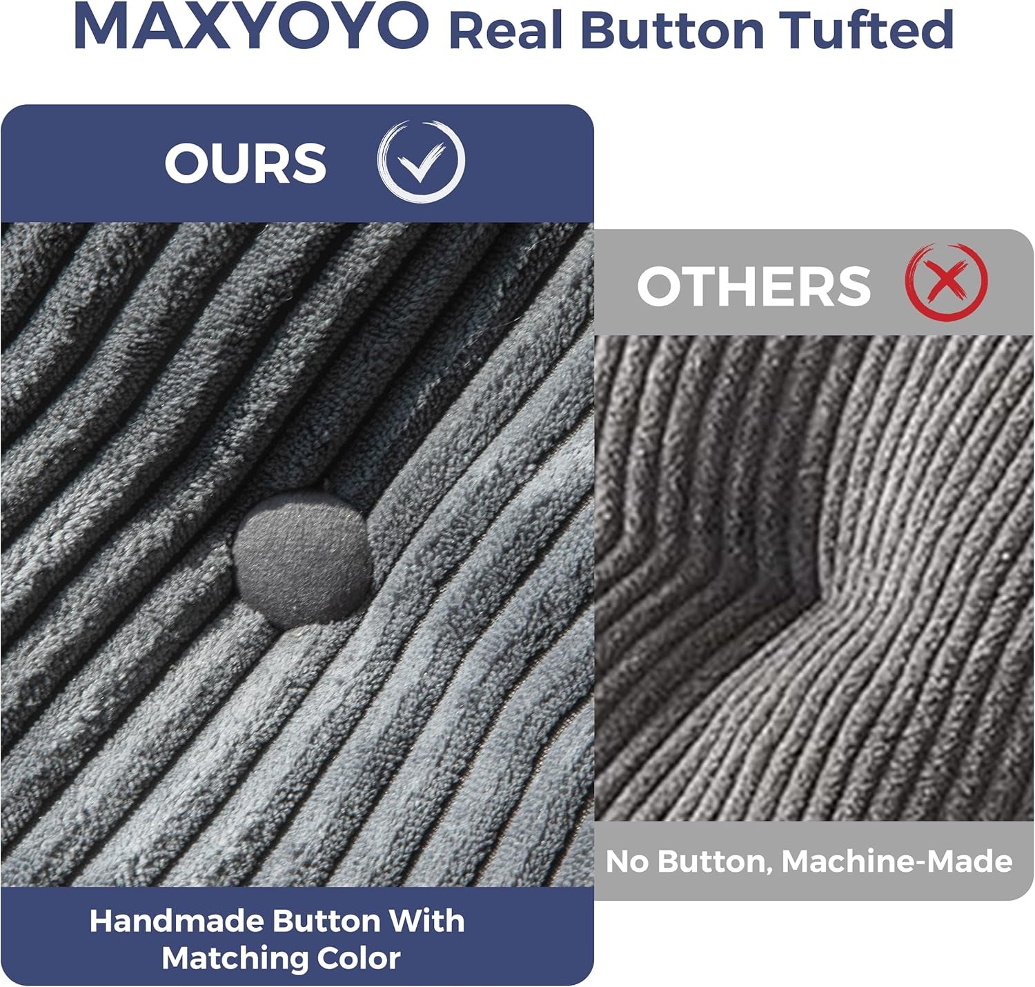 MAXYOYO Folding Sofa Bed, Convertible Sleeper Chair with Pillow Foldable Mattress with Back Support, Portable Fold Out Chair Bed Comfy Floor Sofa Lounge for Living Room Bedroom, Dark Grey, Single