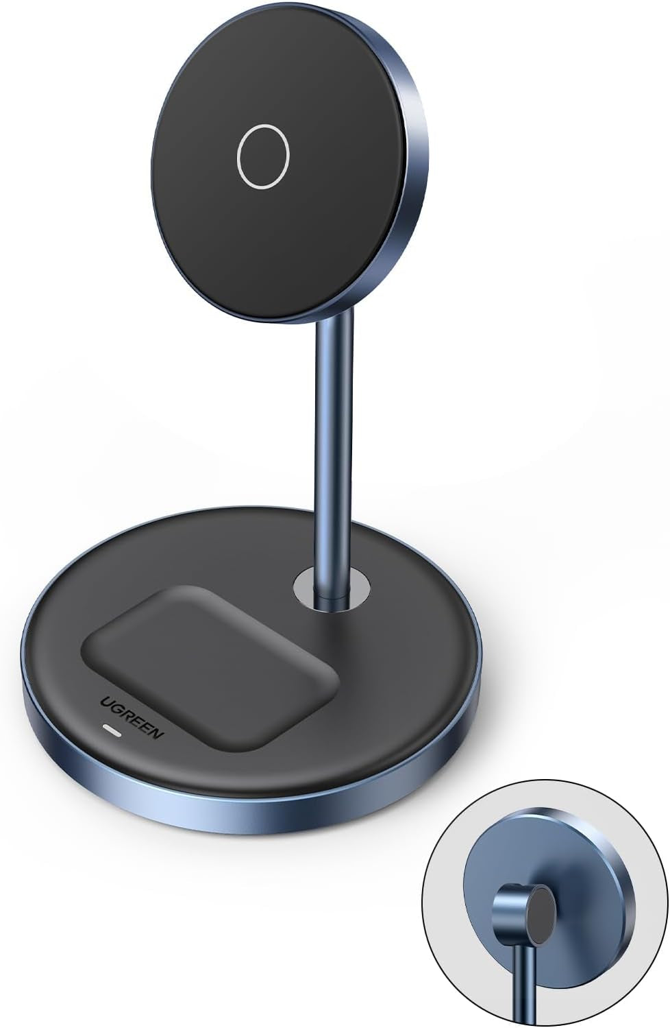 UGREEN Mag Flow 2-in-1 Magnetic Wireless Charging Station for iPhone & Air Pods